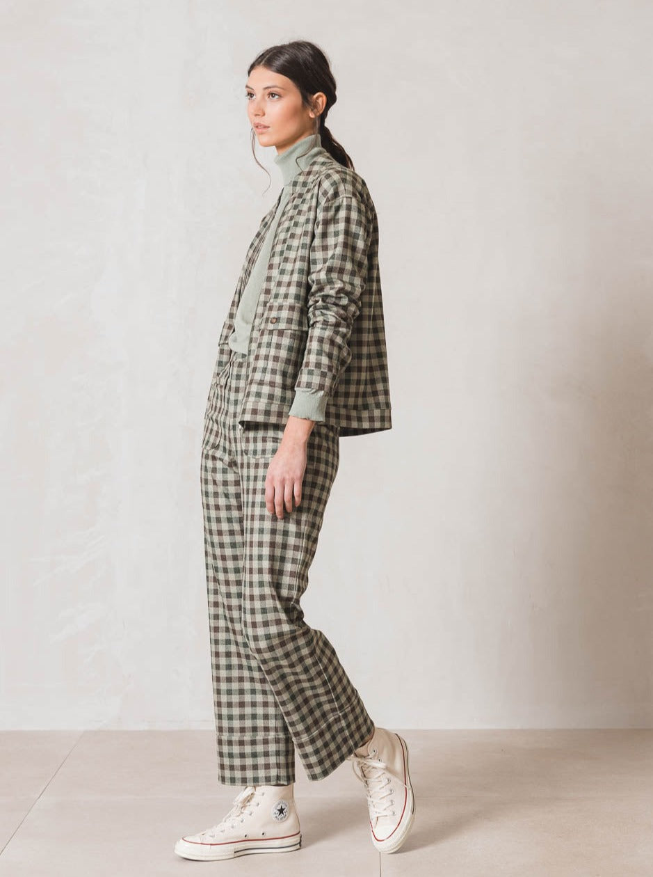 Vichy Check Pantalon Lichen