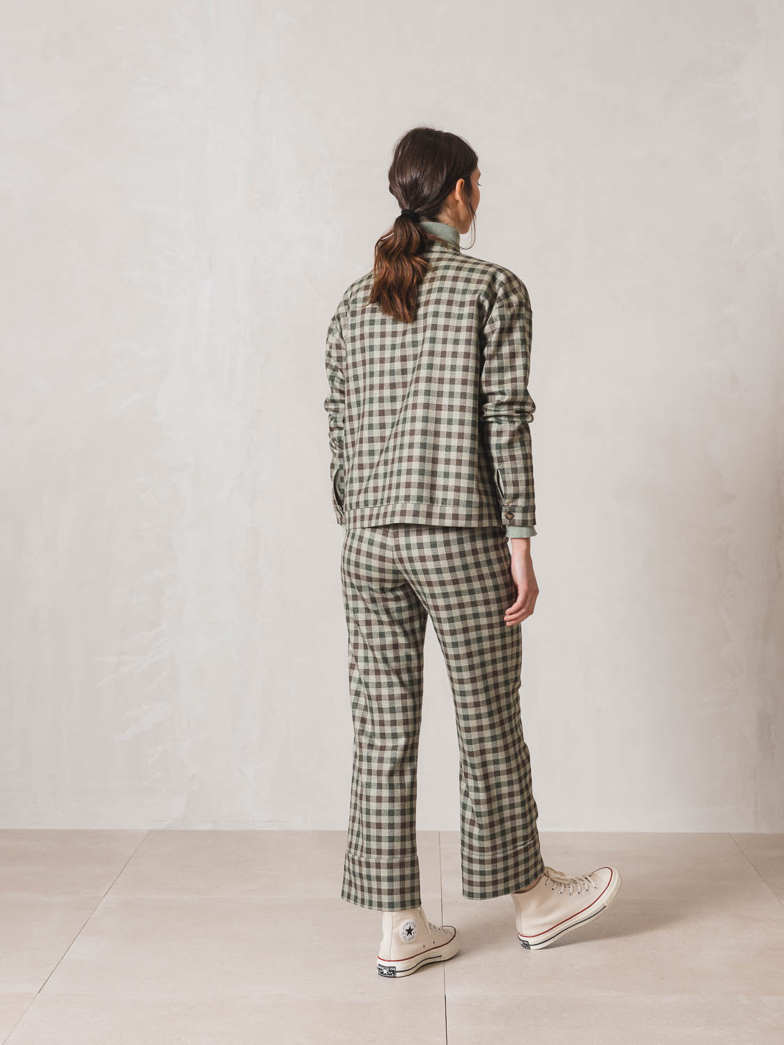 Vichy Check Pantalon Lichen