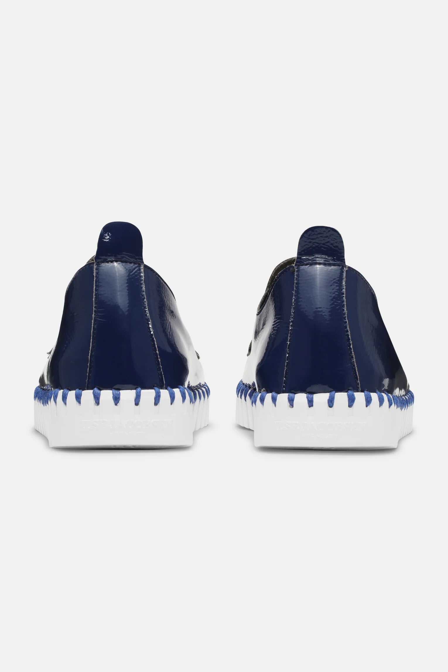 Microfiber Rubber Shoes Navy