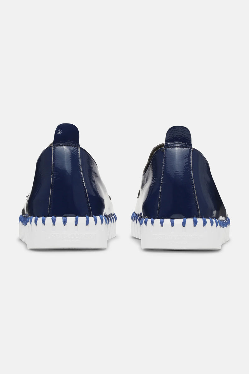 Microfiber Rubber Shoes Navy