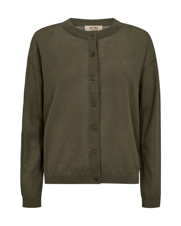 Alyce Linen Cardigan Dusty Olive