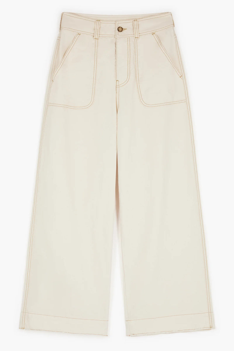 Prag TC133 Plain Ecru Trousers