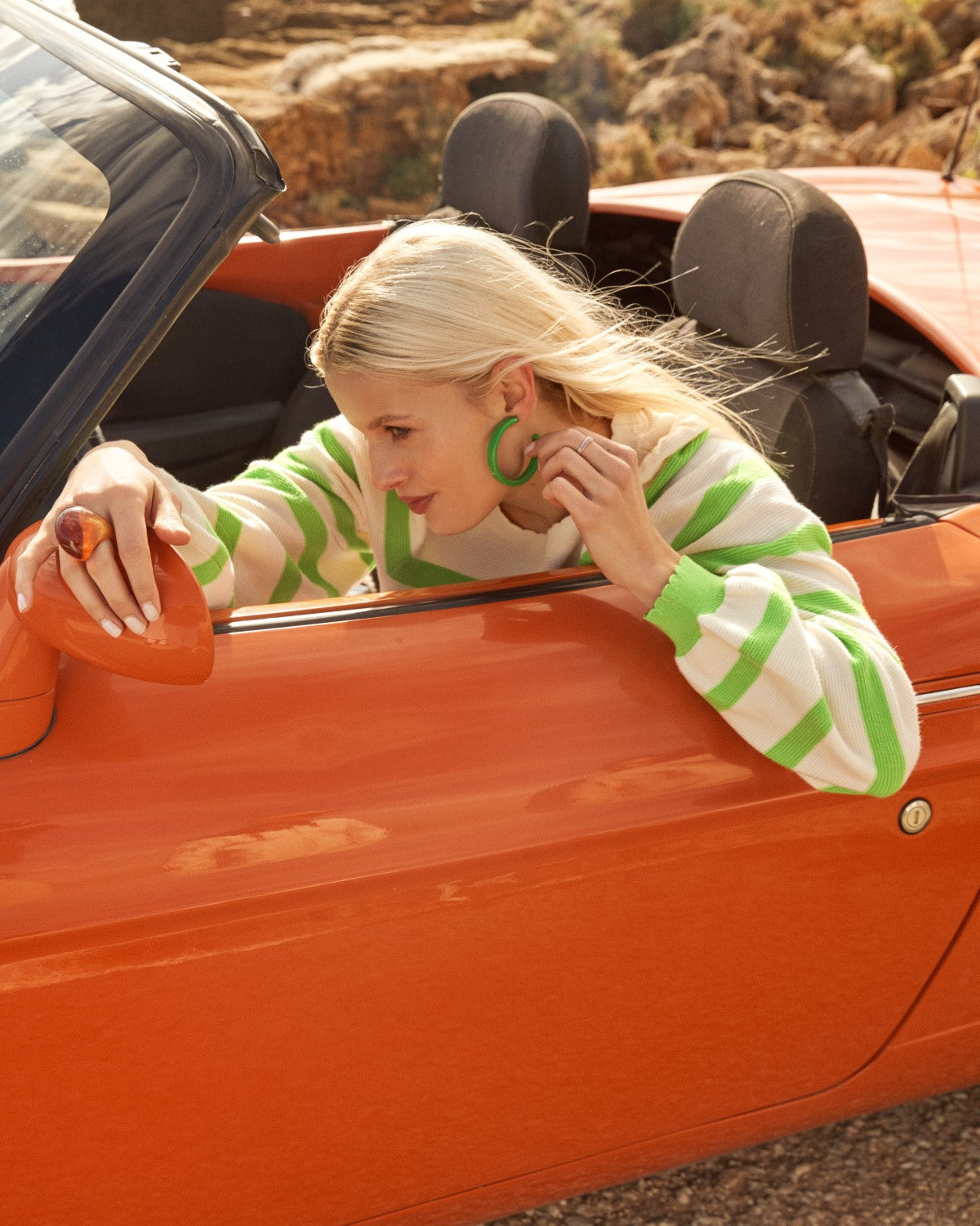 Striped Green Pullover