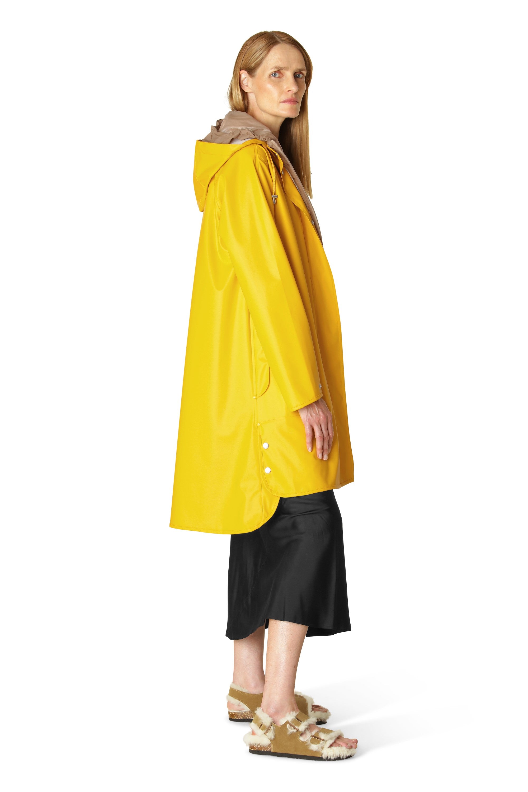 Light Detachable Hood Coat Cyber Yellow