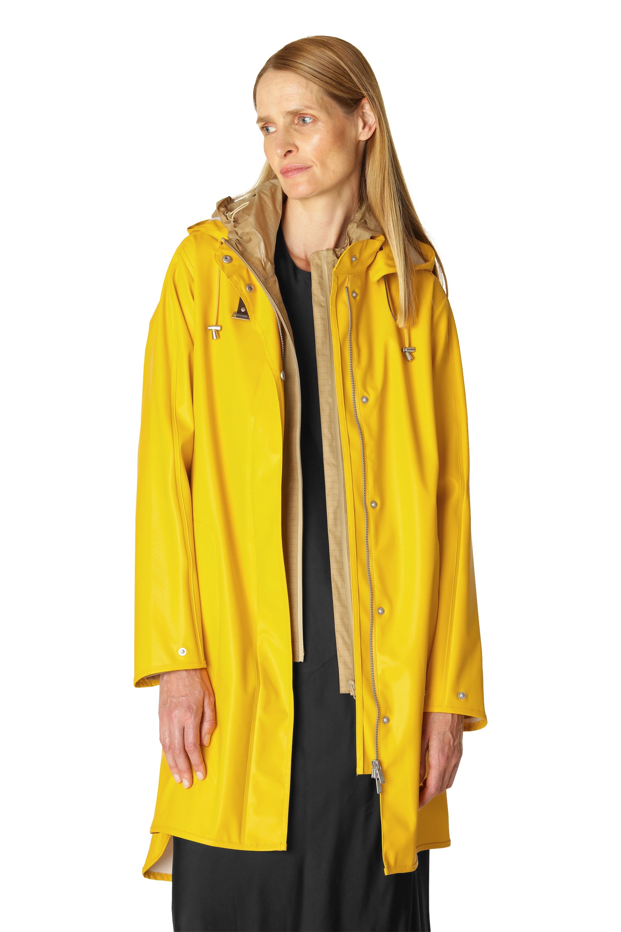 Light Detachable Hood Coat Cyber Yellow