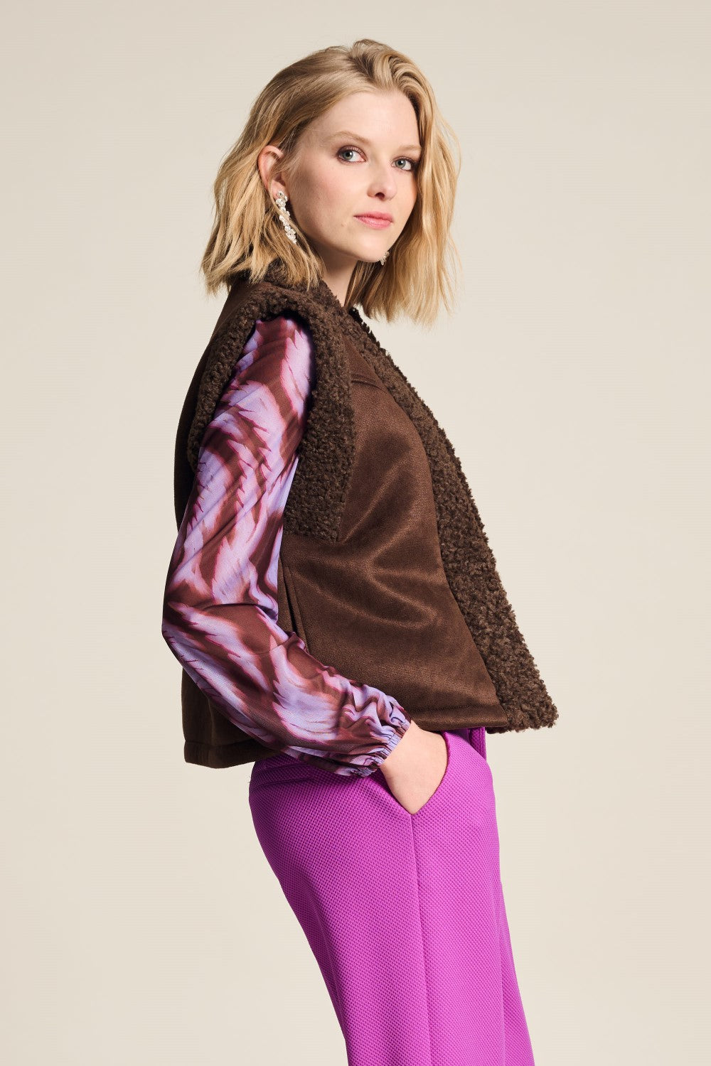 POM Amsterdam Brown Gilet Designer Clothing Gallery