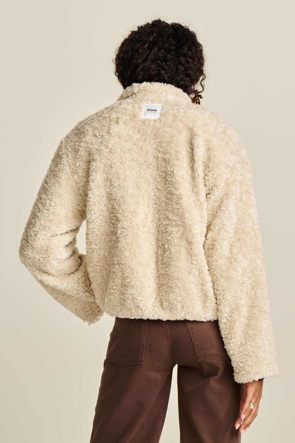 POM Amsterdam Ecru Teddy Jacket