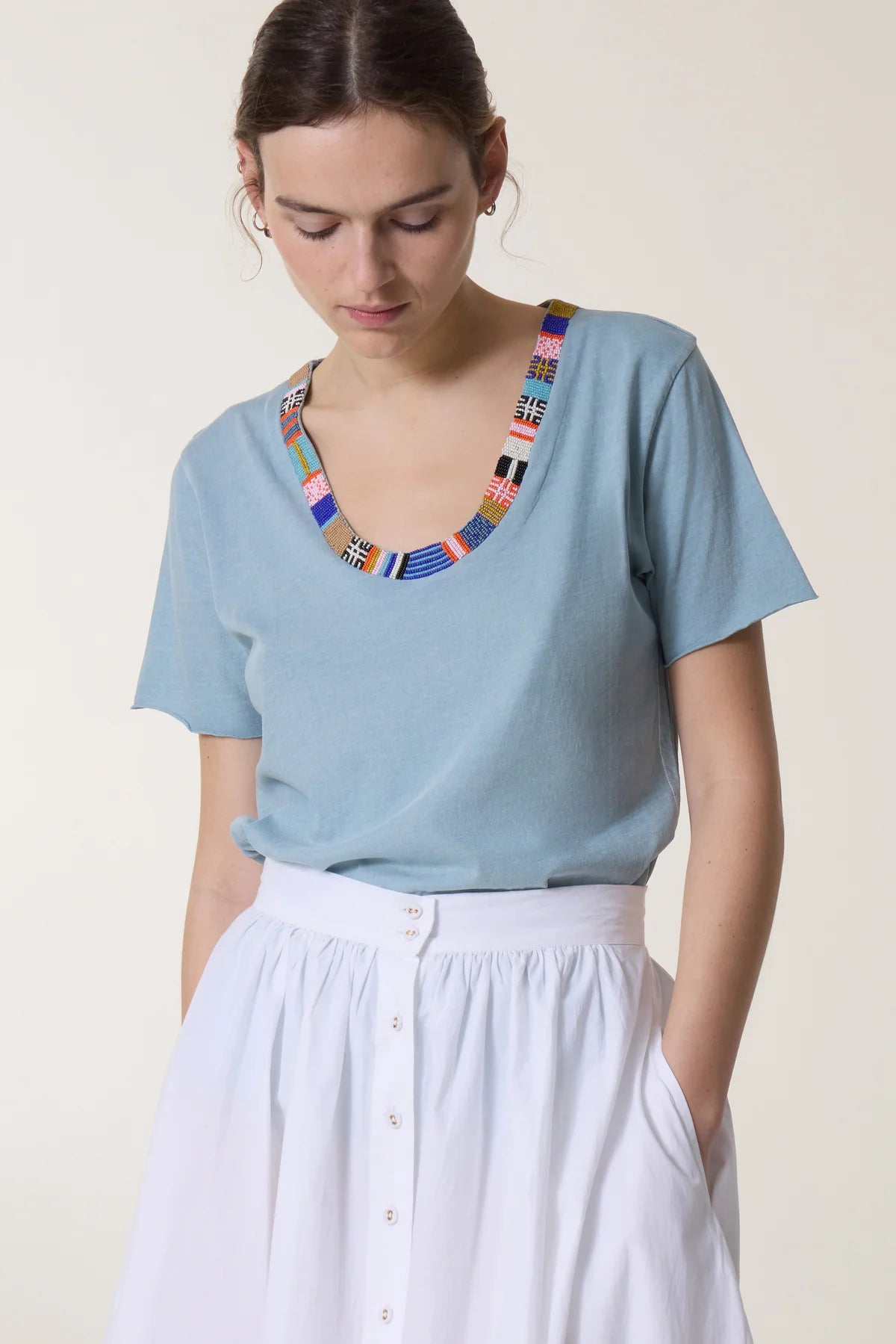 Tizia JC05 Beads Sky Top