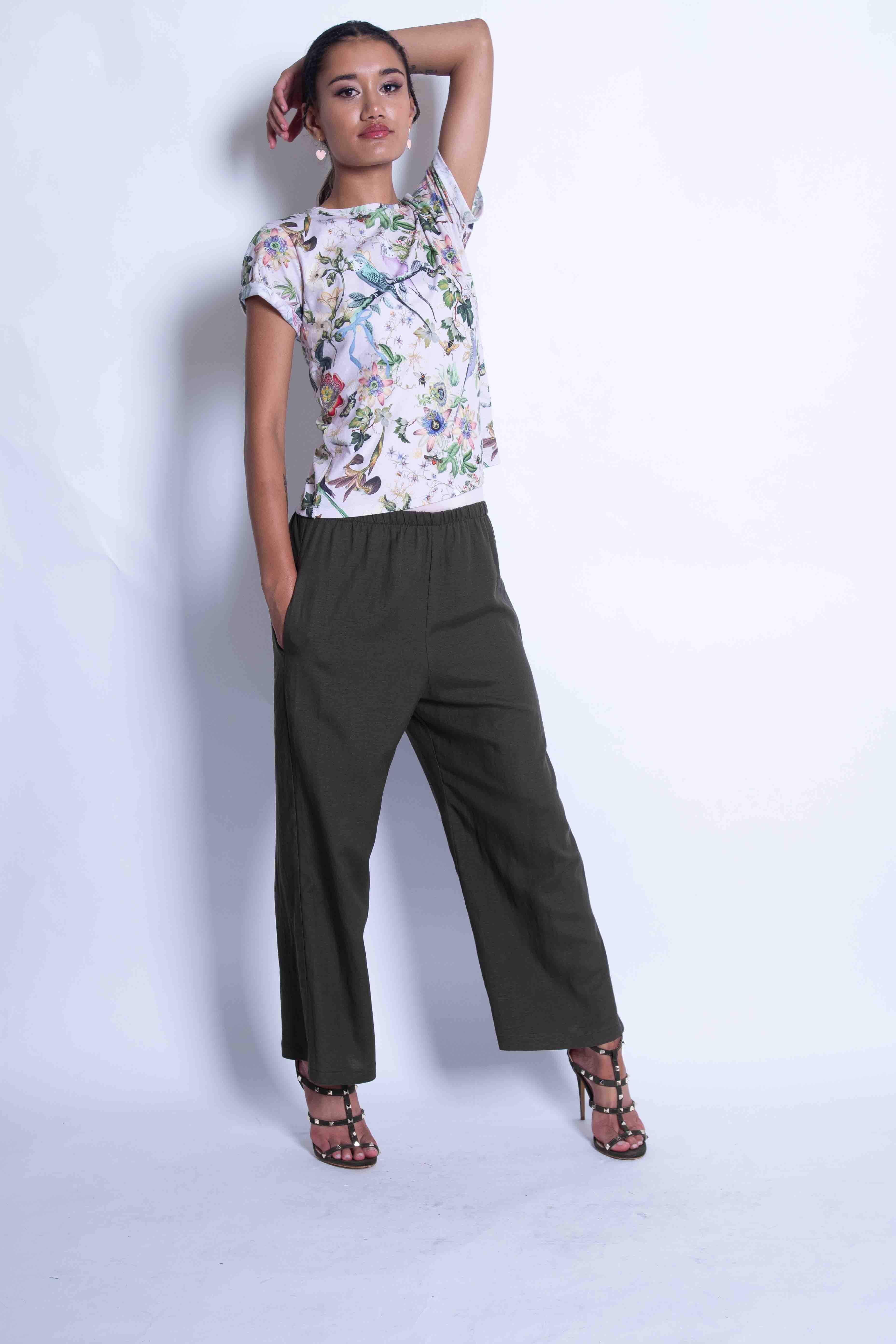 Linen Cropped Trousers