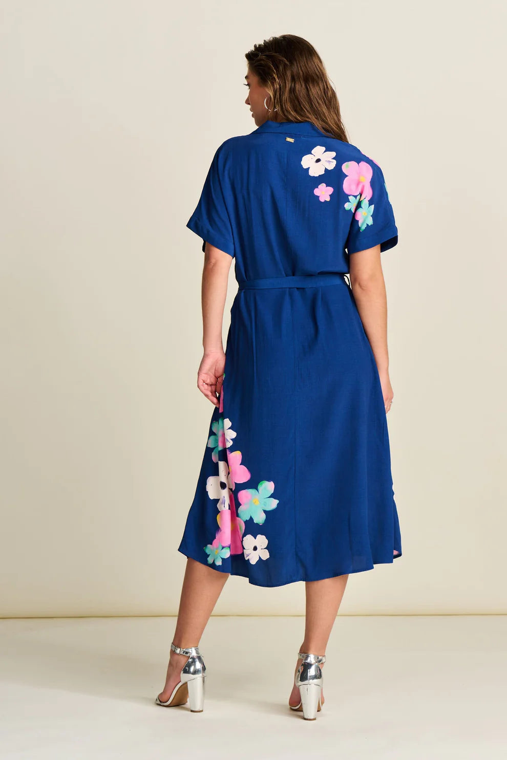 Ink Blue Blossom Dress