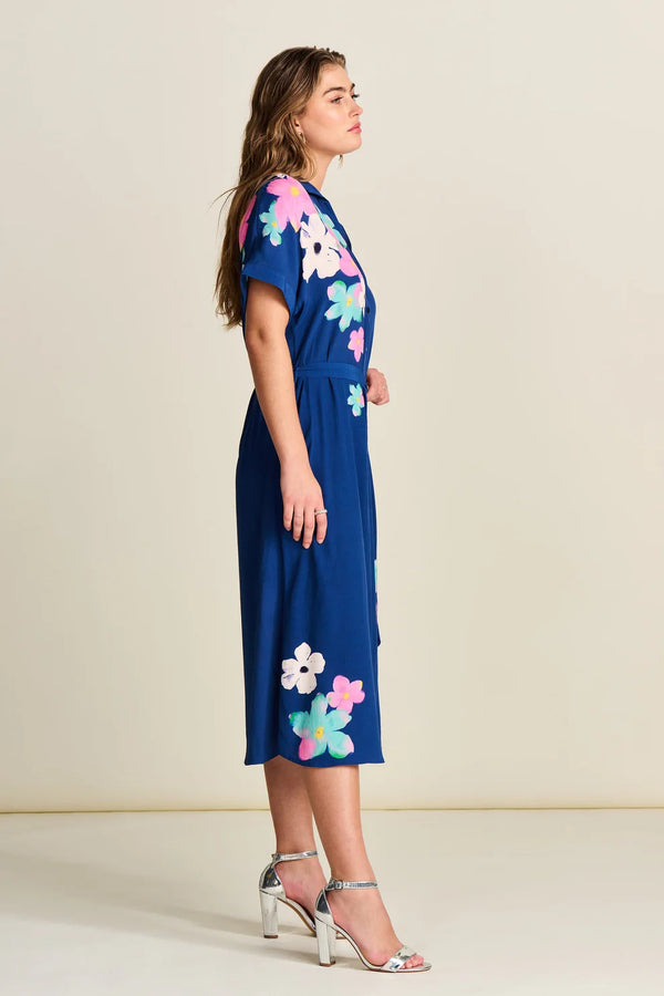 Ink Blue Blossom Dress