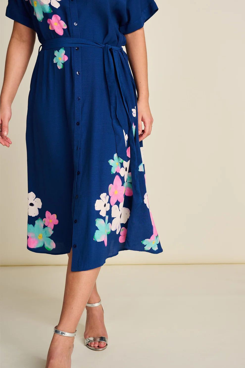 Ink Blue Blossom Dress